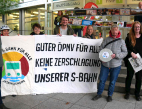Kostenexplosion bei S-Bahn:  Bündnisse fordern sofortigen Stopp der Ausschreibung