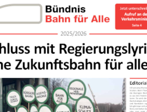 Schluss mit Regierungslyrik! Eine Zukunftsbahn für alle